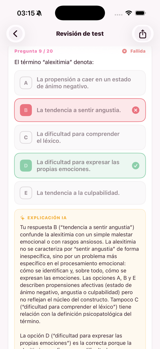 Explicación de la IA de una pregunta